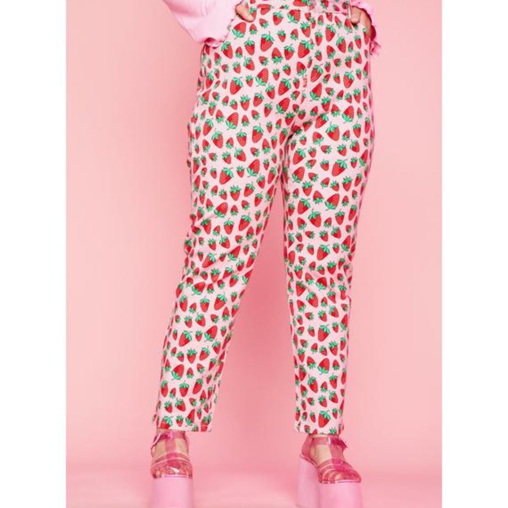 Sugar Thrillz 'Foreva Strawberry Fields' jeans